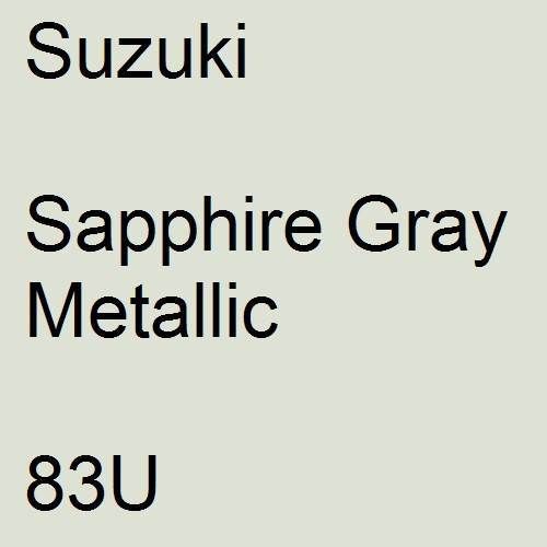 Suzuki, Sapphire Gray Metallic, 83U.